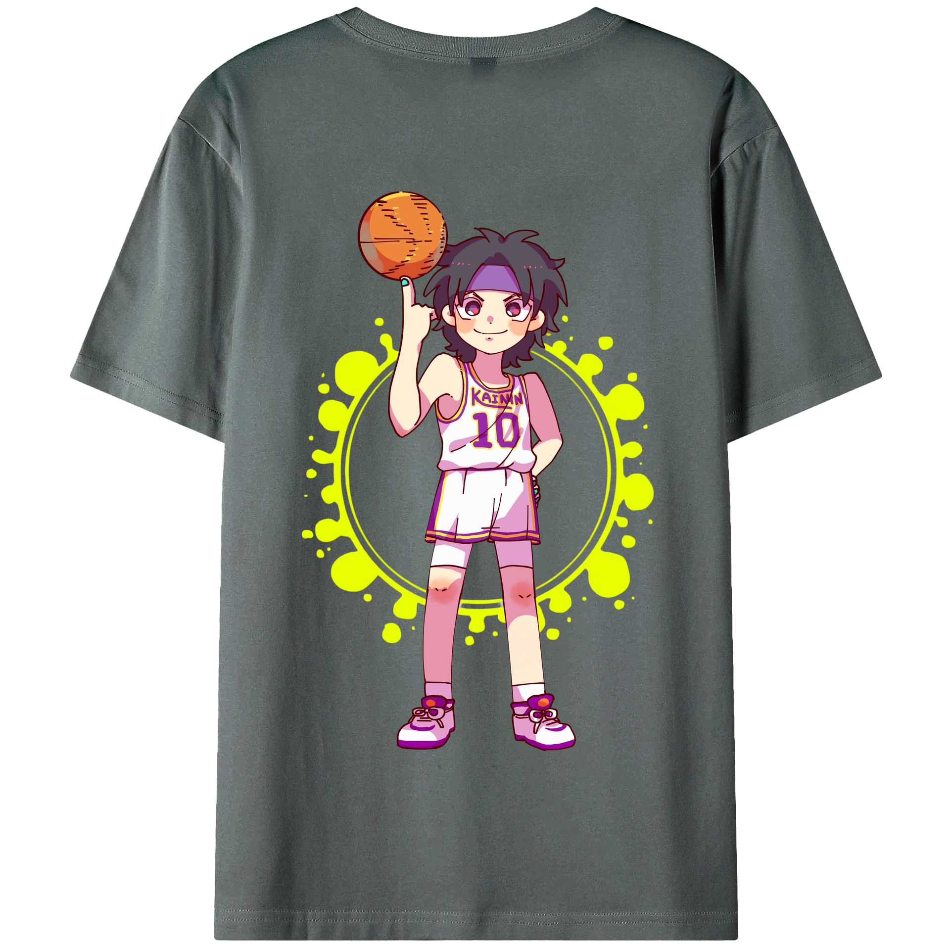 SLAM DUNK／スラムダンク 綿100％半袖Tシャツ（背面プリント）